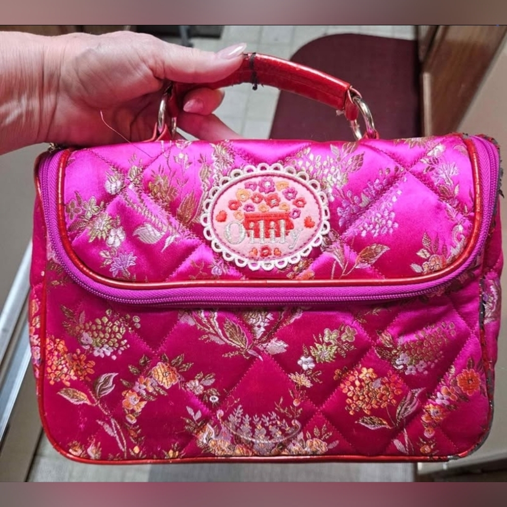 Oilily Quilted Zipper Storage Travel Bag